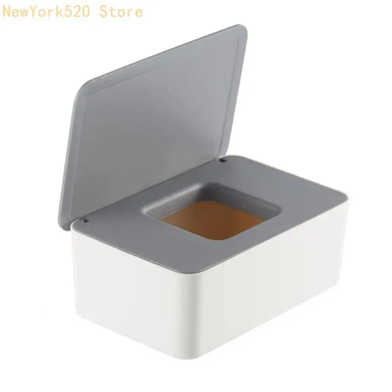 Desktop Storage Box with Lid – Dust-Proof Tissue & Mask Organizer