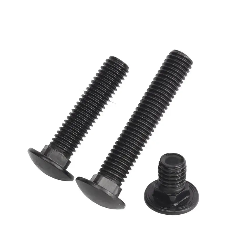 Black 304 Stainless Steel Carriage Bolts M5 M6 M8 – 20 Pack