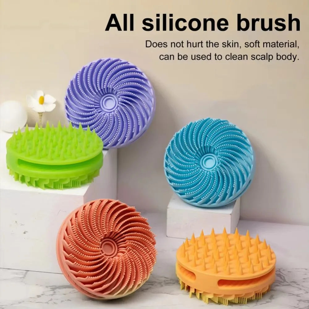 Double-Sided Silicone Bath Brush – Soft Bristle Body Scrubber
