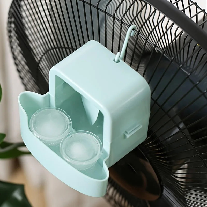 Portable Ice Mist Fan Cooler – Hook Mount, No Battery Needed