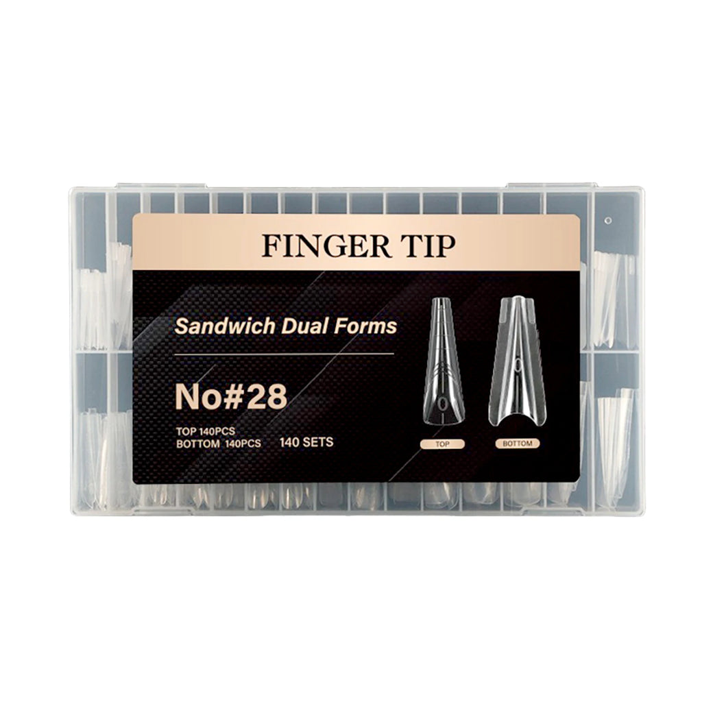 Sandwich Nail Dual Forms – Multi-Size Acrylic Molds for Extensions
