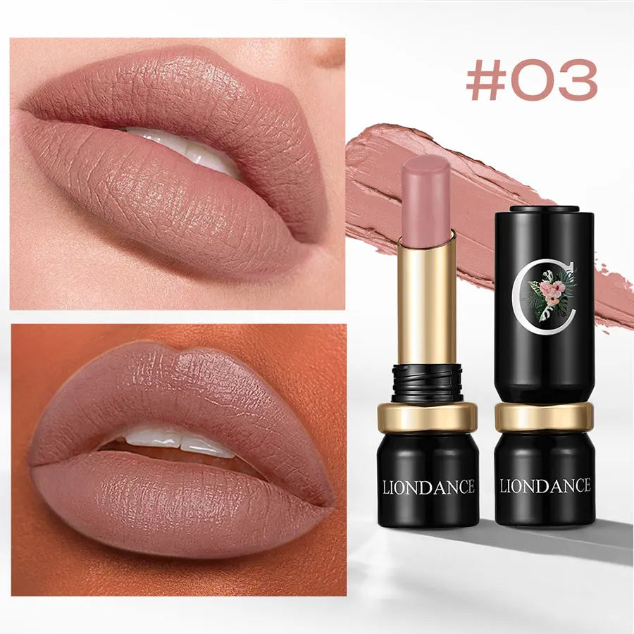 Velvet Matte Lipstick – High-Pigment Long-Lasting Waterproof