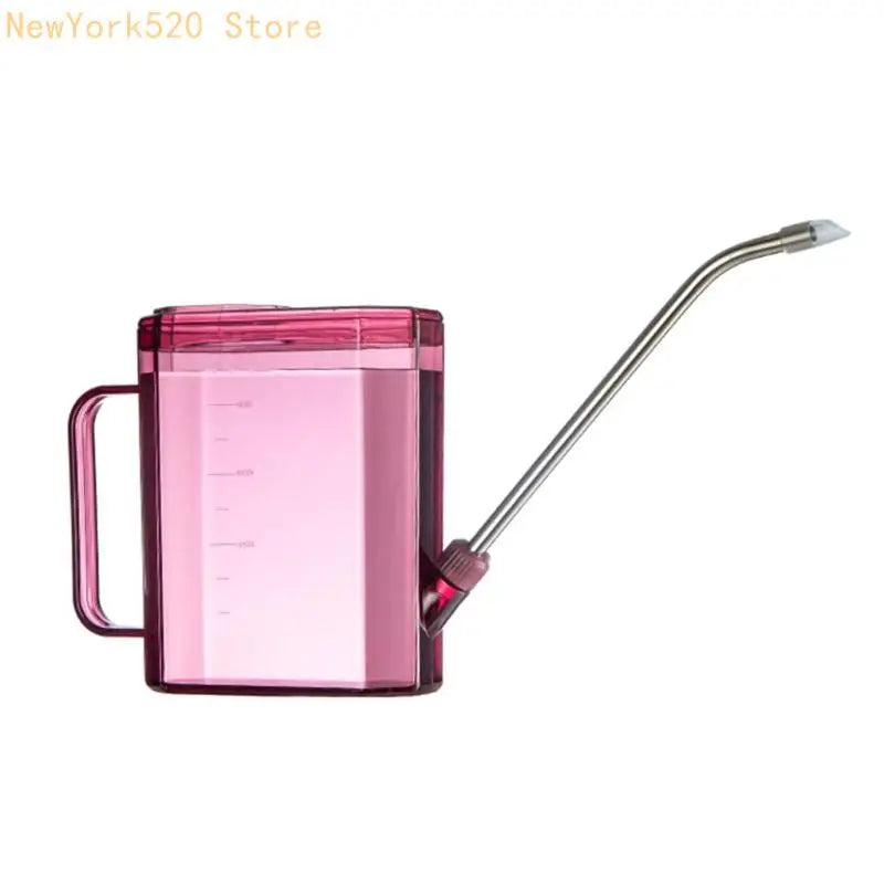 Clear Long Spout Watering Can with Visible Scale for Plants