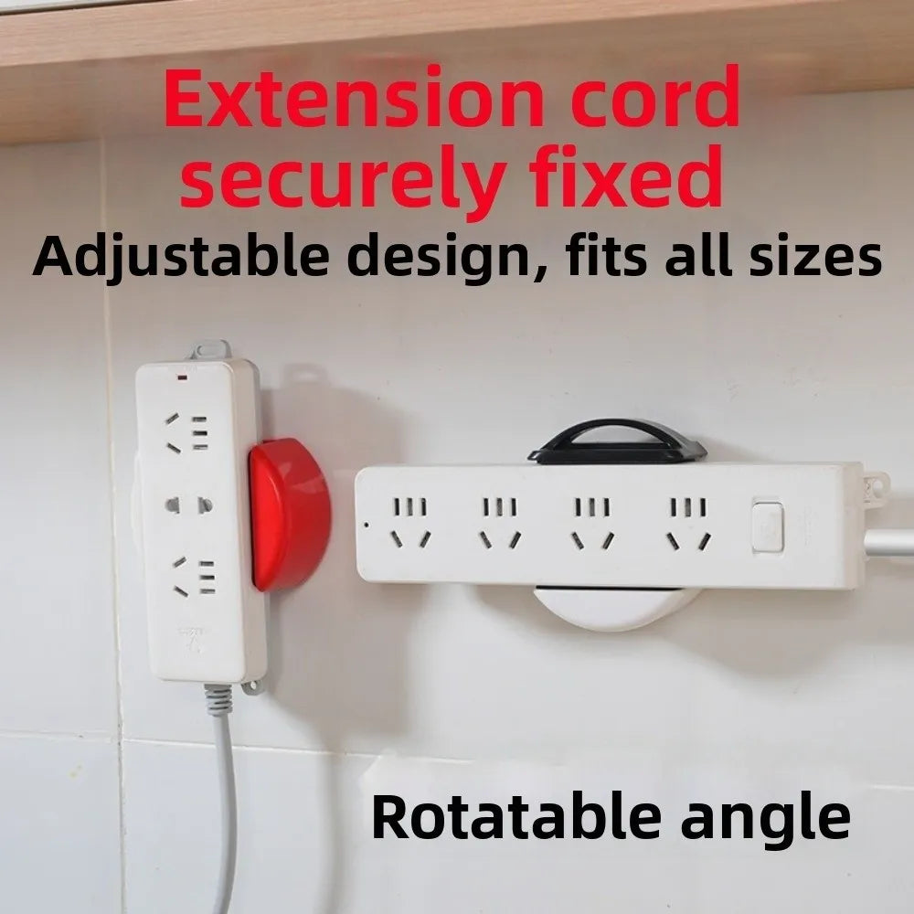 Wall Mount Power Strip Holder – No-Drill Suction Cup Organizer