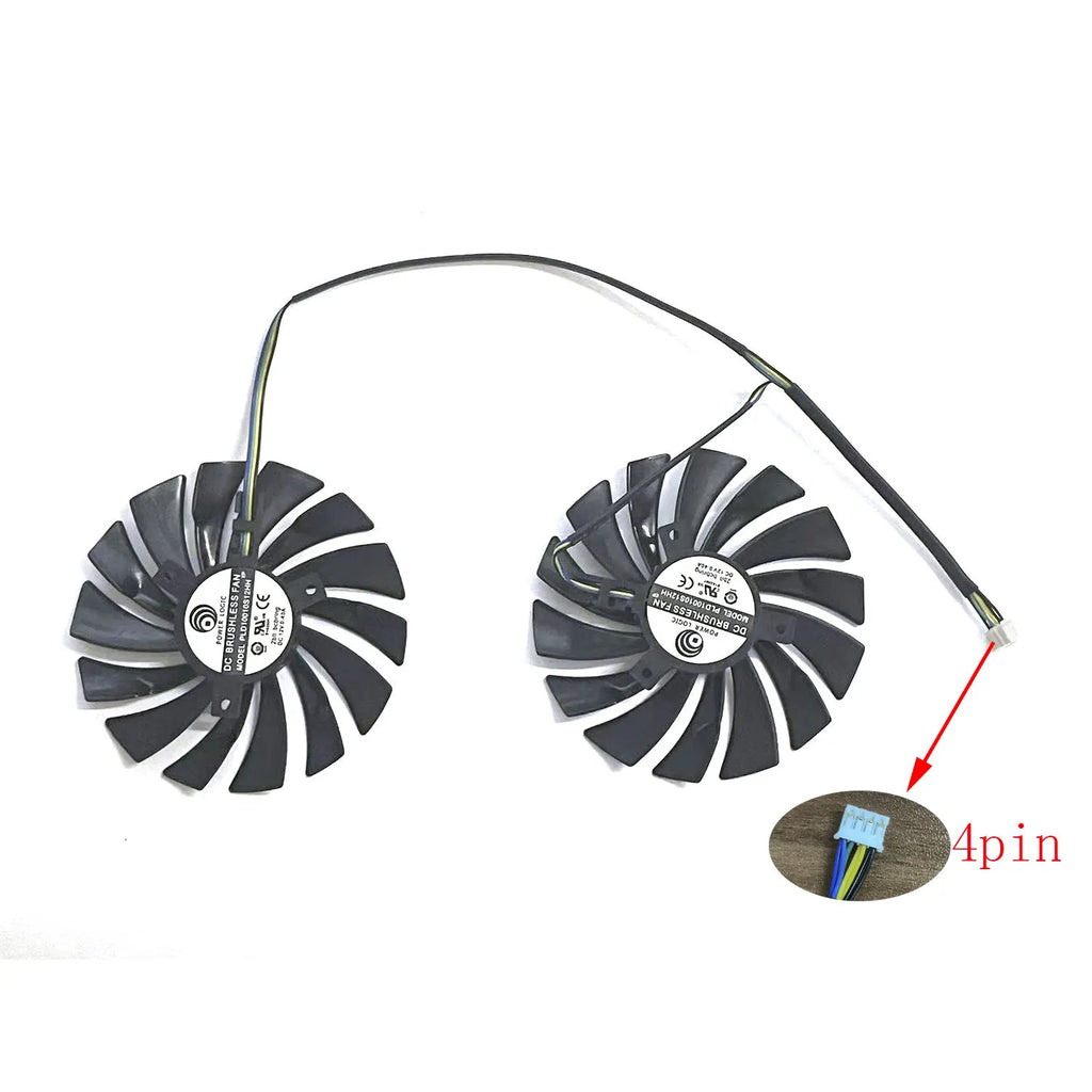 MSI GTX 980Ti 960 GPU Replacement Fan 95mm 4-Pin PLD10010S12HH