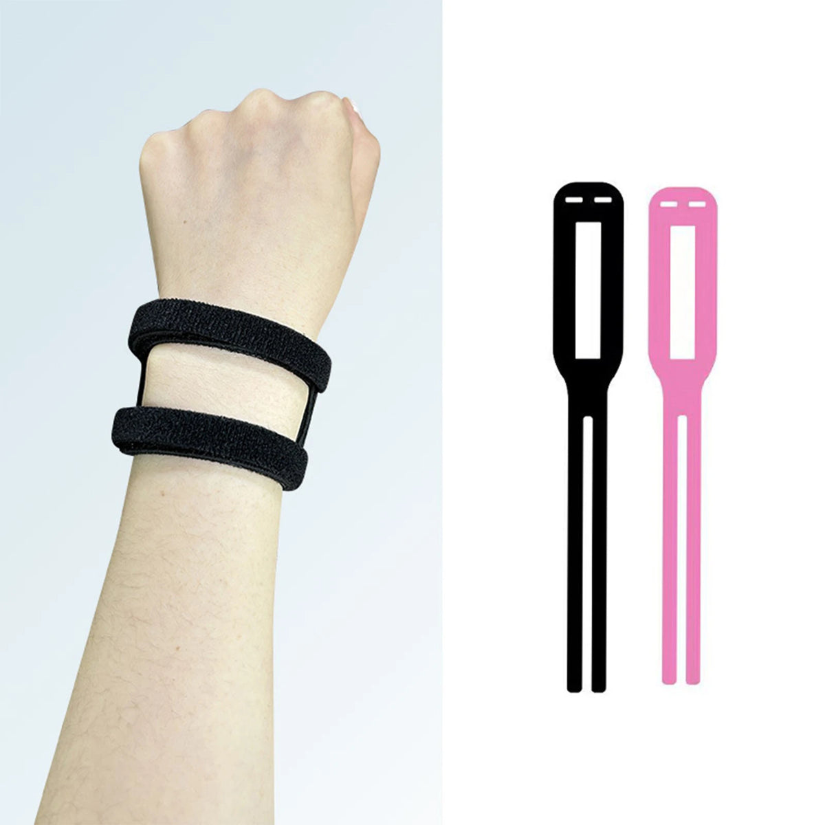 VIBE Weightlifting Wrist Support Bands – Nylon Wrist Brace