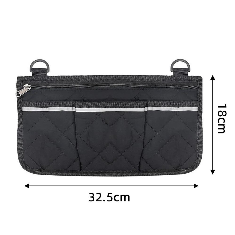 Wheelchair Armrest Side Storage Bag – Large Capacity Pouch