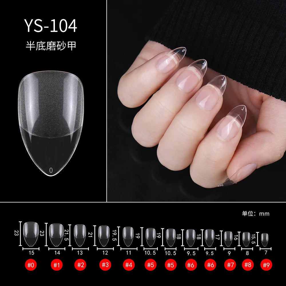 100/500pcs Half French Acrylic Nail Tips UV Gel DIY Manicure