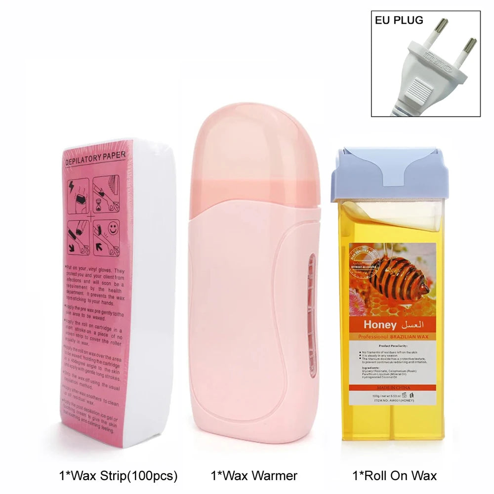 Unisex Roll-On Wax Heater Kit – Hot Cartridge Warmer Set