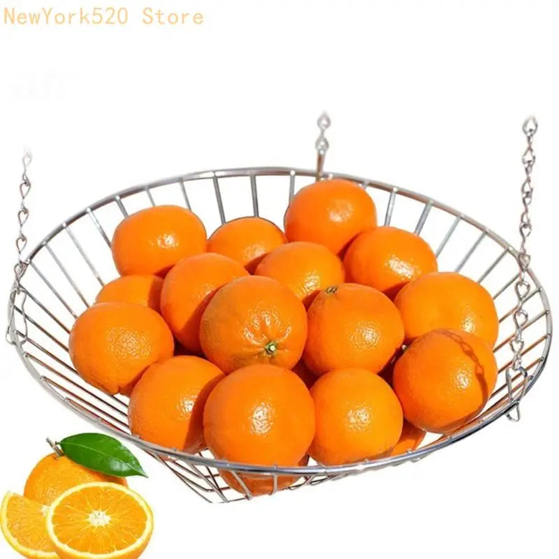 3-Tier Hanging Fruit Basket Iron Wire Rack | Kitchen Organizer