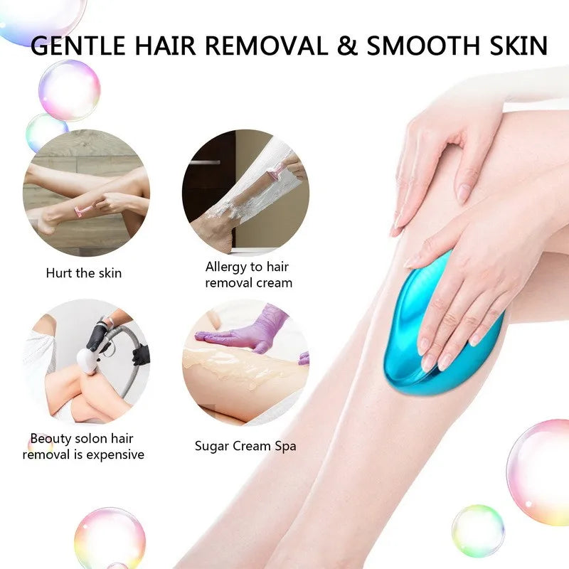 Crystal Glass Hair Remover – Nano Epilator for Smooth Skin