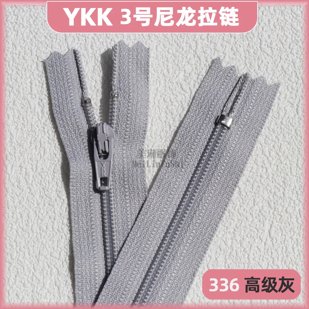 YKK3 Nylon Invisible Zippers 18cm – 30/50/100 Pack