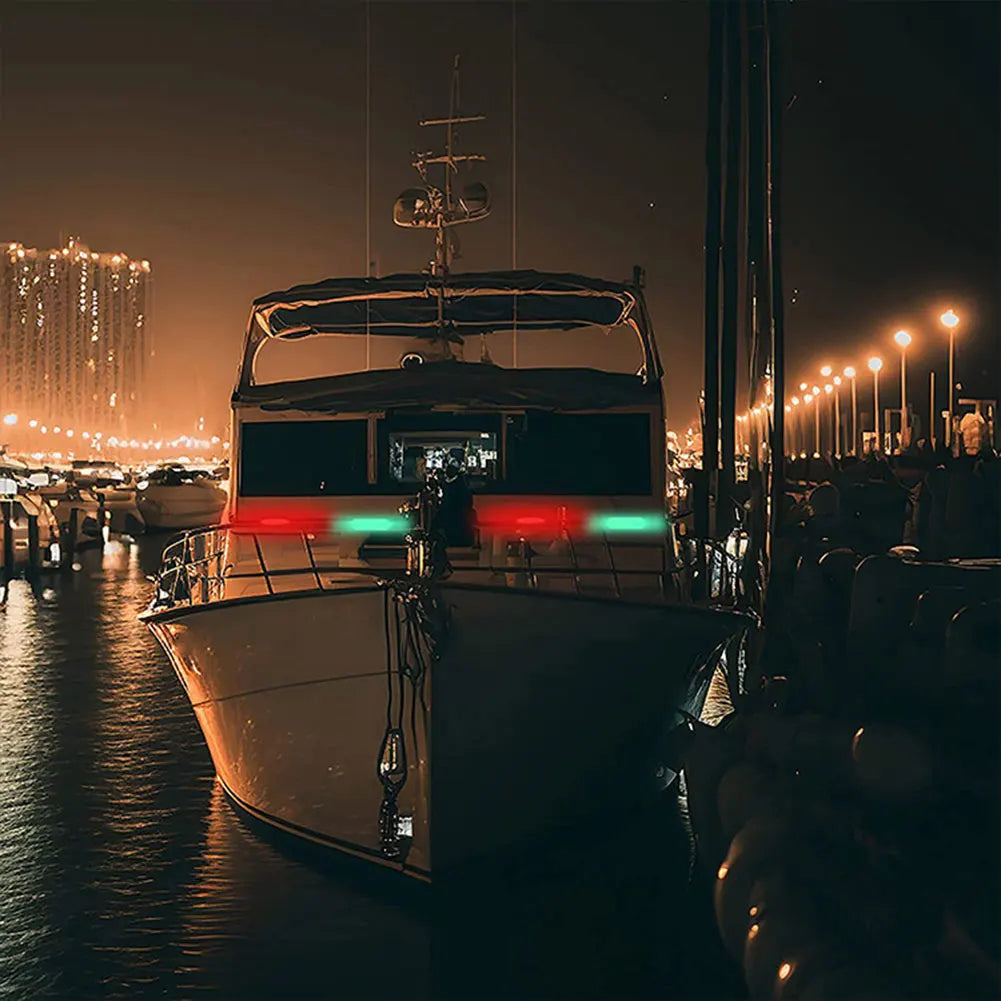 LED Boat Navigation Light 4-Mode USB Rechargeable Marine Lamp