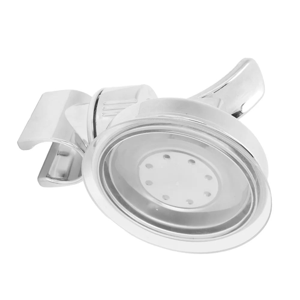 2-Pack Adjustable Suction Cup Shower Head Holder No-Drill
