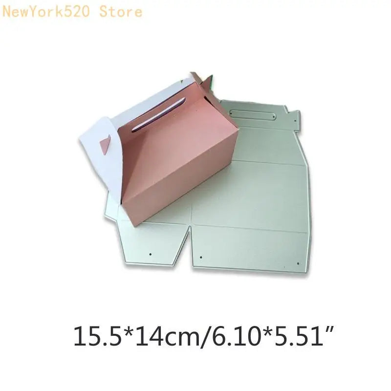 Gift Box Cutting Die Stencil – Christmas Paper Craft Template