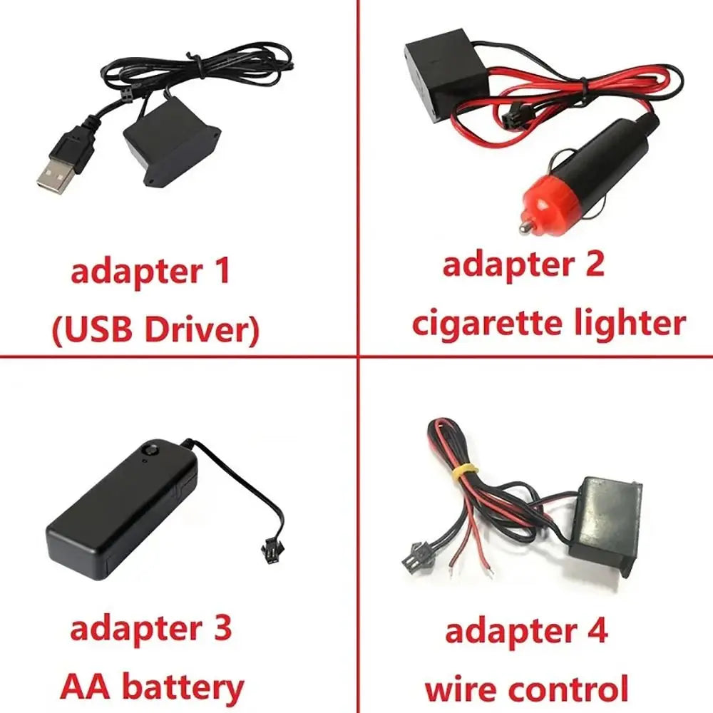 EL Wire Neon Inverter Controller DC 12V/5V – Car Interior Lighting