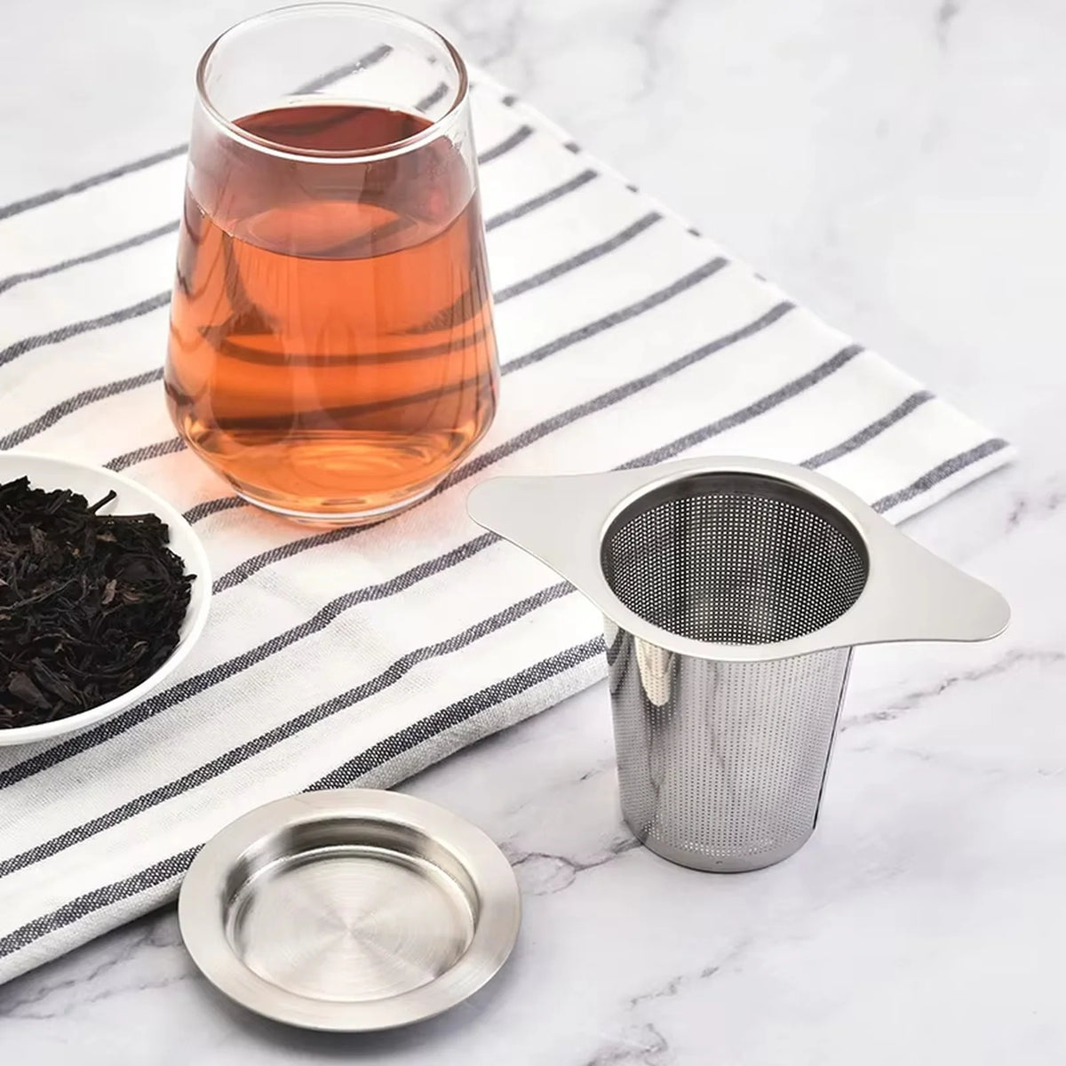 304 Stainless Steel Double Ear Tea Infuser & Strainer
