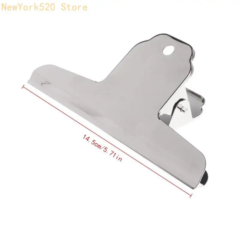 Stainless Steel Metal Grip Binder Clip 14.5cm Document Clamp
