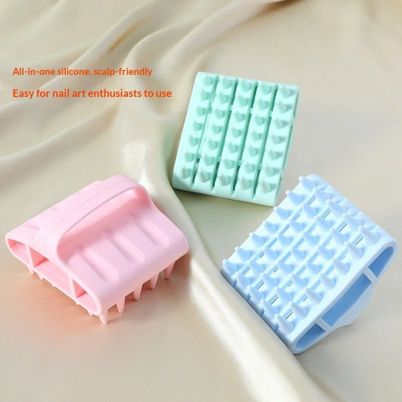 Silicone Scalp Massager Shampoo Brush | Hair Washing Comb