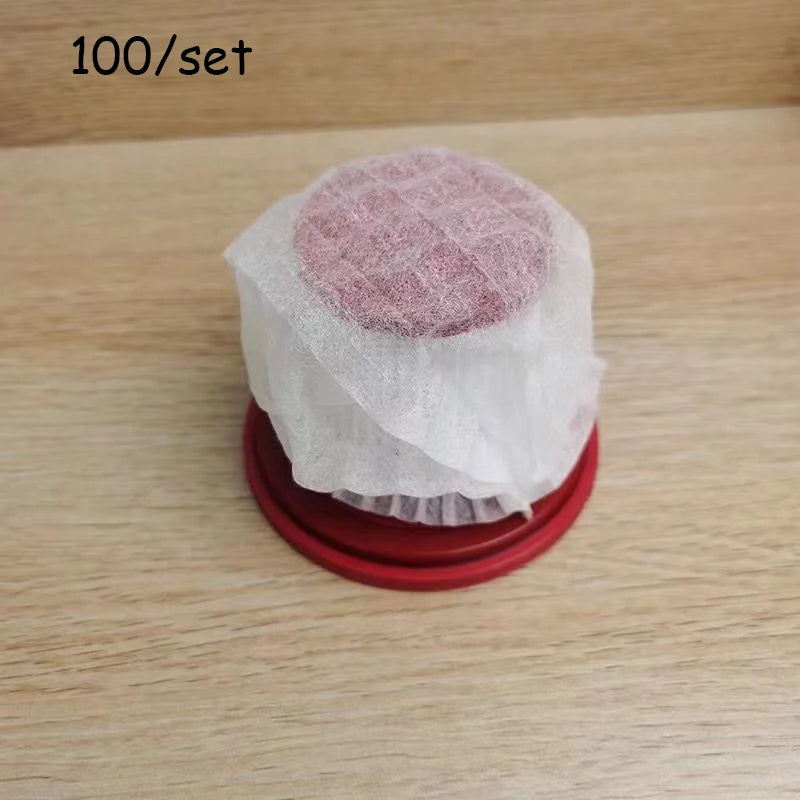 100-Pack Disposable Vacuum Filters – Universal Handheld