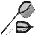 Floating Fishing Landing Net – Rubber Coated Telescoping Handle