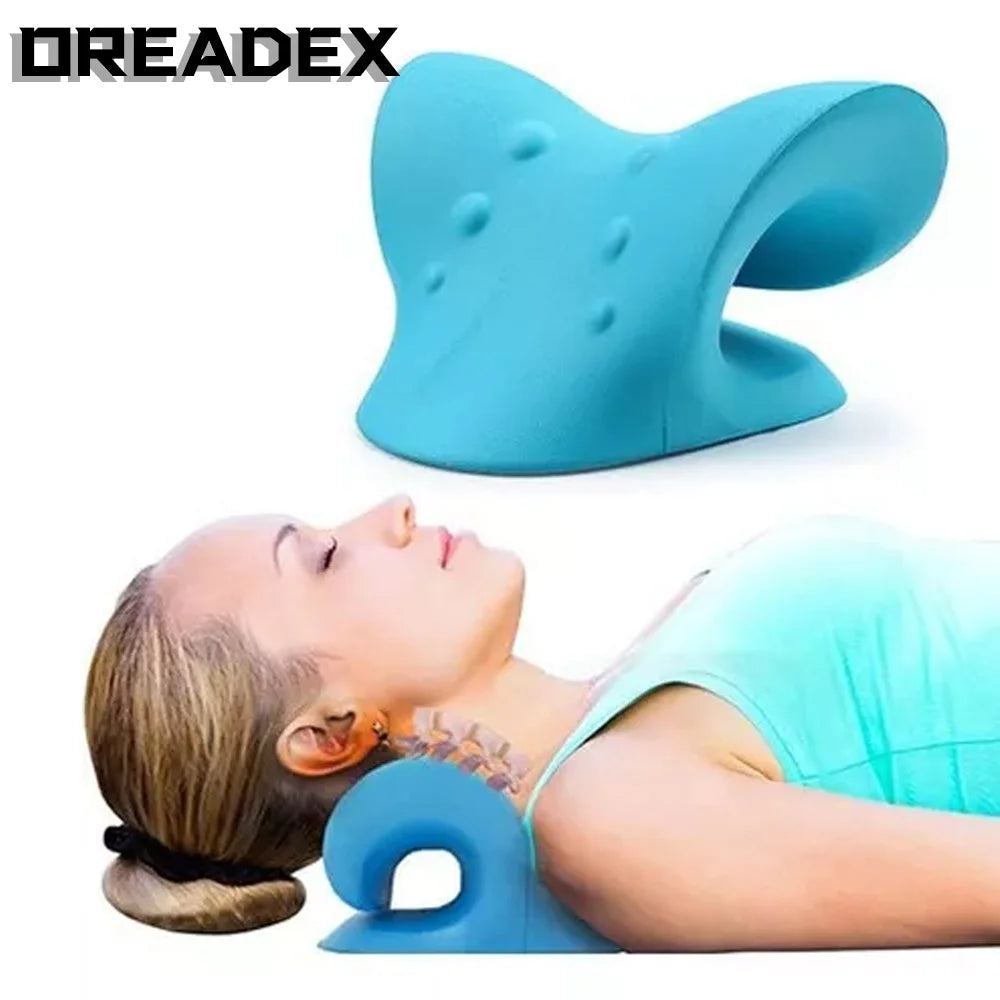 Neck Shoulder Stretcher Cervical Traction Pillow | OREADEX
