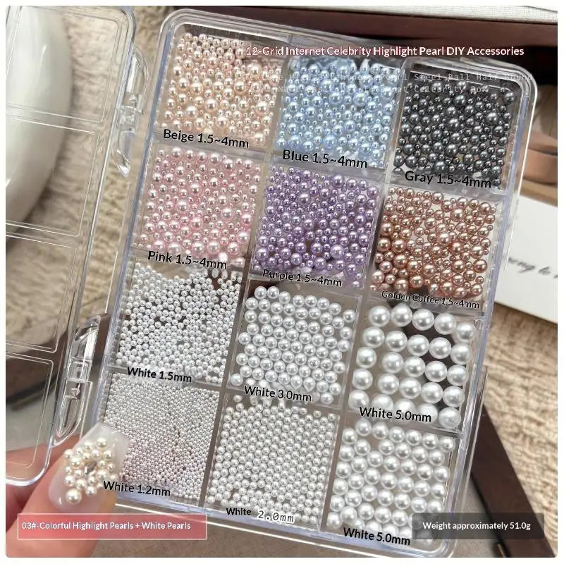 Mixed Crystal Nail Rhinestones – DIY Nail Art Gems Box