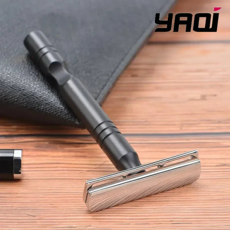 YAQI Excalibur Single-Edge Safety Razor – Chrome & Black