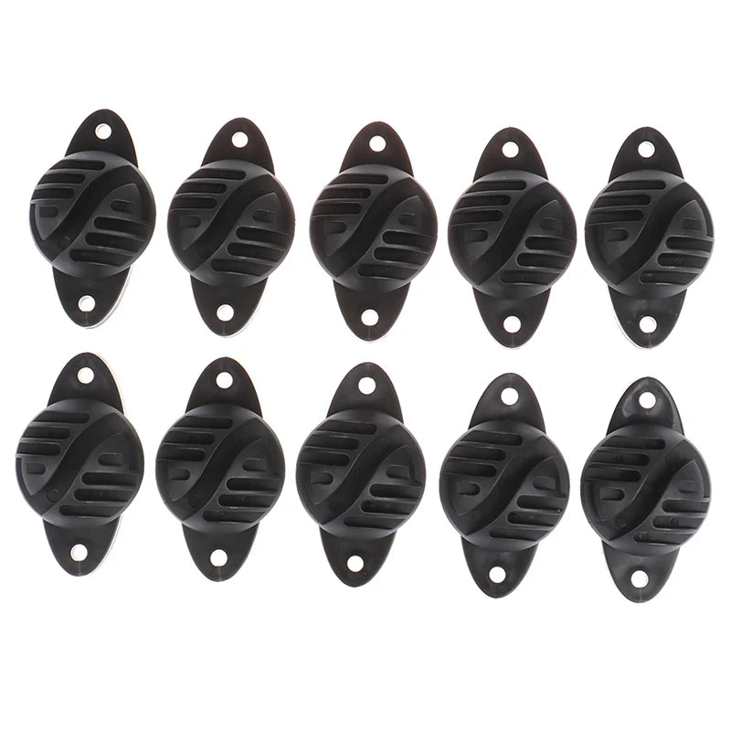 10-Pack Electric Fence Ring Hook Screw Plastic Insulators