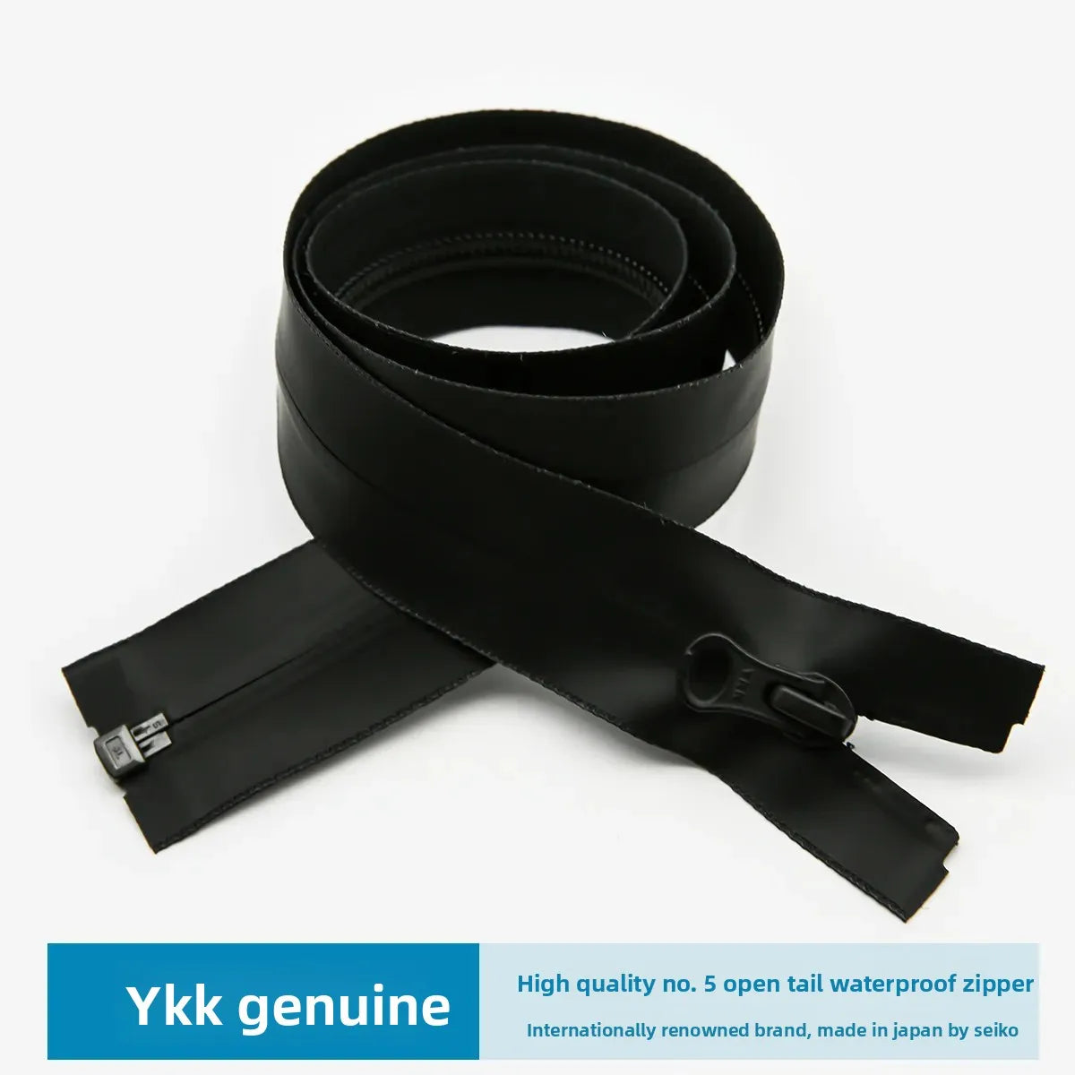 YKK Waterproof No.5 Nylon Zipper Single Open 89–150 cm