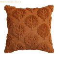 Soft Plush Pillowcase 3D Foliage Texture 45x45cm Home Décor