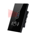 Infrared No-Touch Wall Light Switch – Glass Panel US Plug