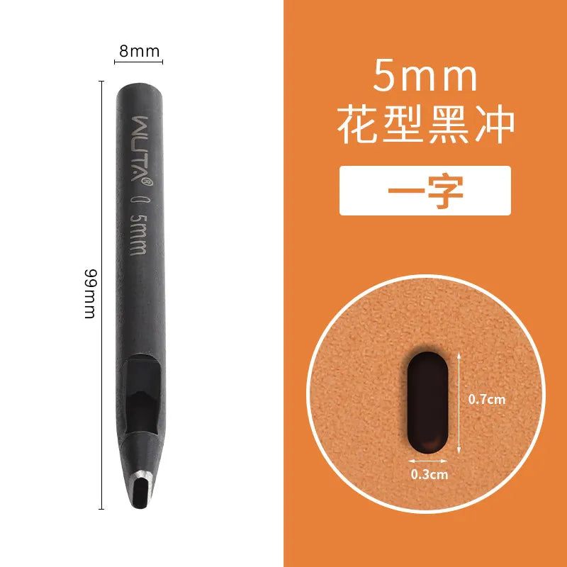 Special-Shaped Leather Punch Set – Floral Star & U-Shape Dies