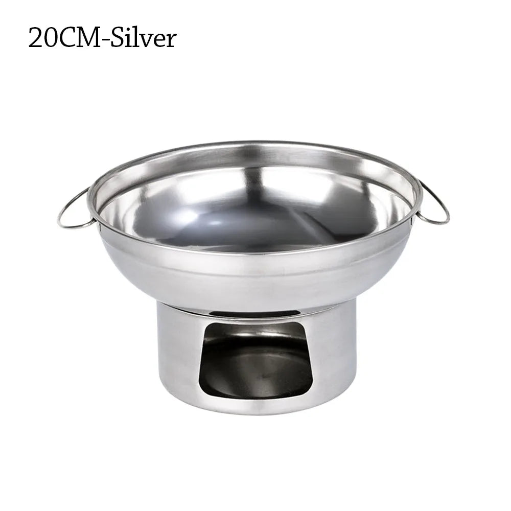 Stainless Steel Hot Pot 20/22cm Double Handle Cooking Pot