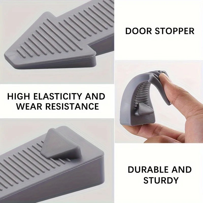 Heavy-Duty Stackable Floor Door Stoppers – Draft Blocker