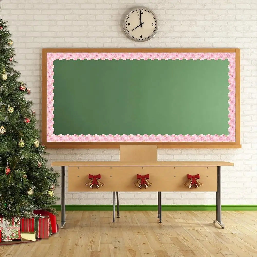 Christmas Border Stickers – Snowflakes, Bells & Candy Designs