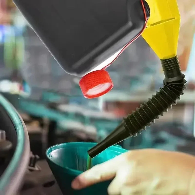 Collapsible Oil Funnel Filter Transfer Tool – Car & Motorcycle