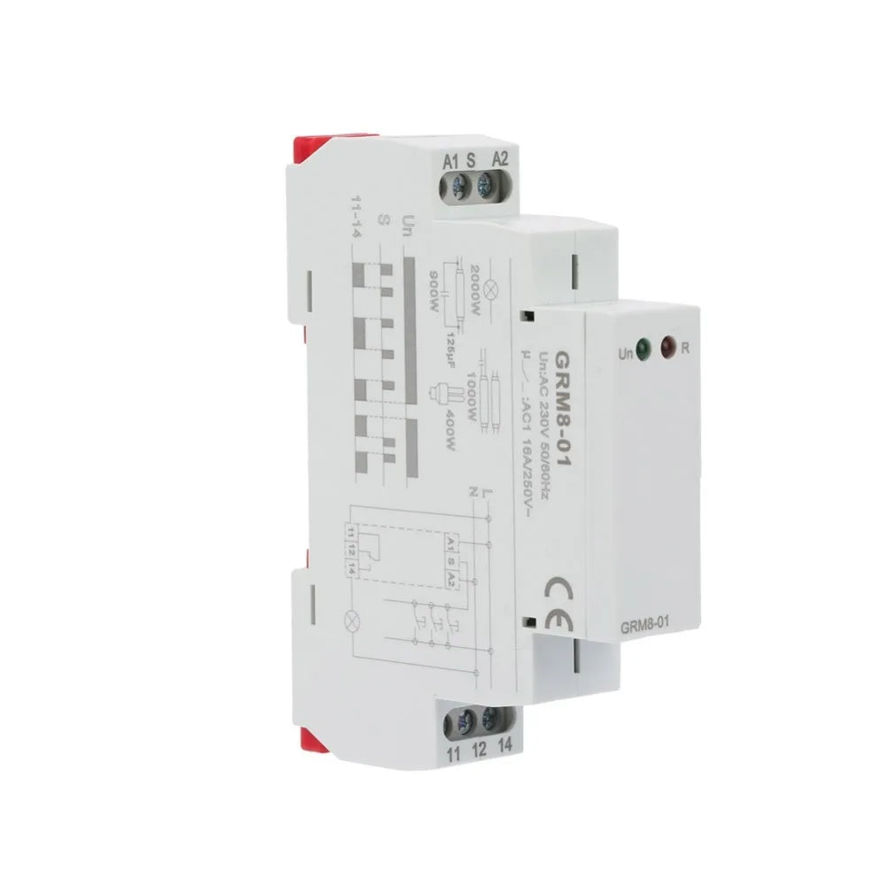 GRM8-01 Impulse Memory Relay AC 230V DIN Rail Mount SPDT