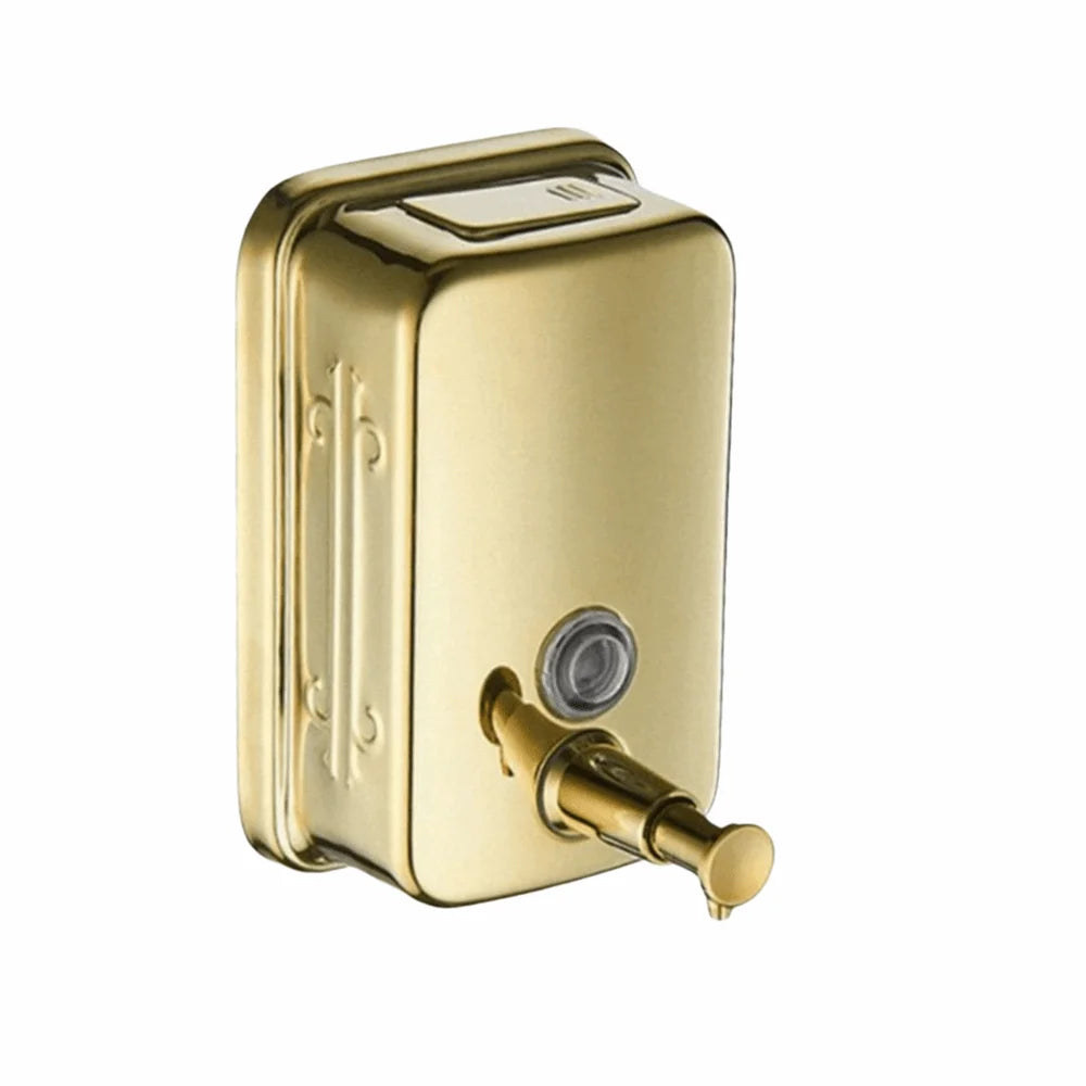 Gold Wall Mount Soap Dispenser – 304 Stainless Steel 500ml