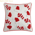 Christmas Embroidered Jacquard Throw Pillow Cover | Plush