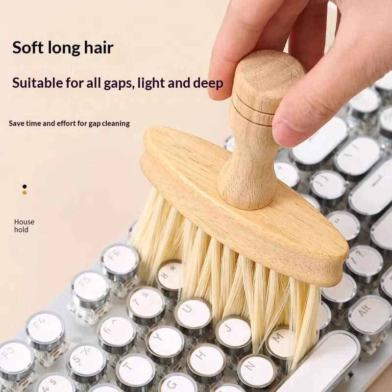 Wooden Handle Soft Bristle Crevice Cleaning Brush – Car & Home