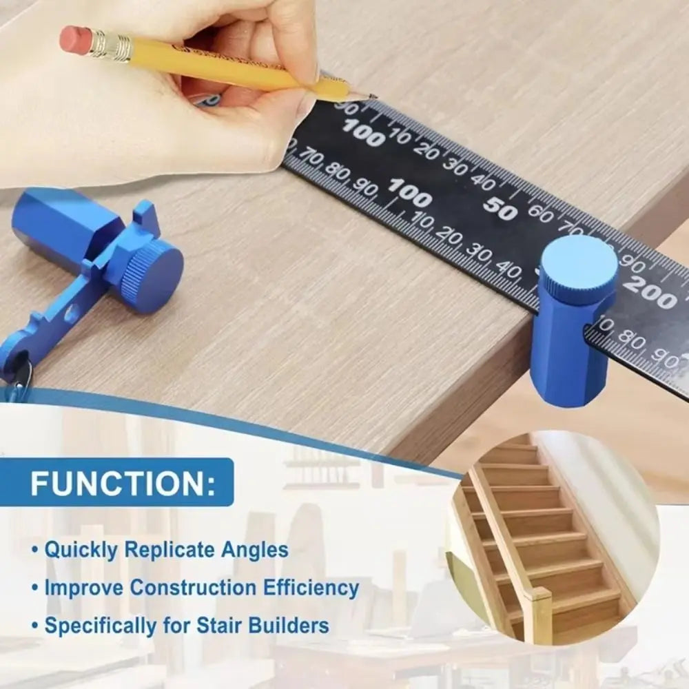 Aluminum Stair Gauge Set w/ Holder & Hook – 2 Pack