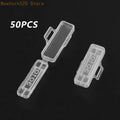 50-Pack Waterproof Transparent Nylon Cable Label Cards