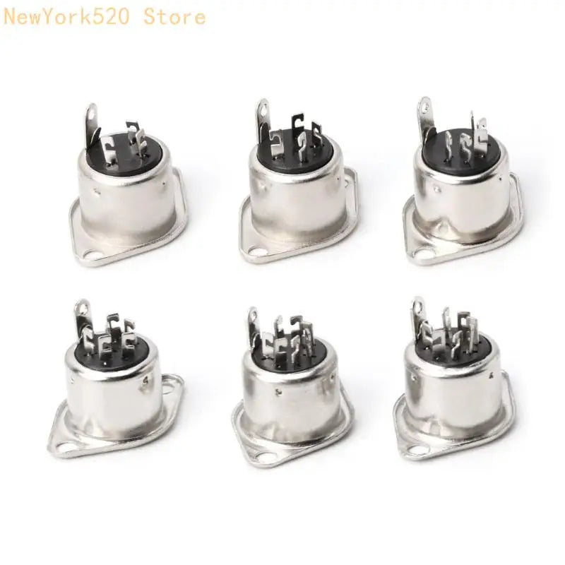 10PCS Female DIN Panel Mount Connector 3–8 Pin MIDI Adapter