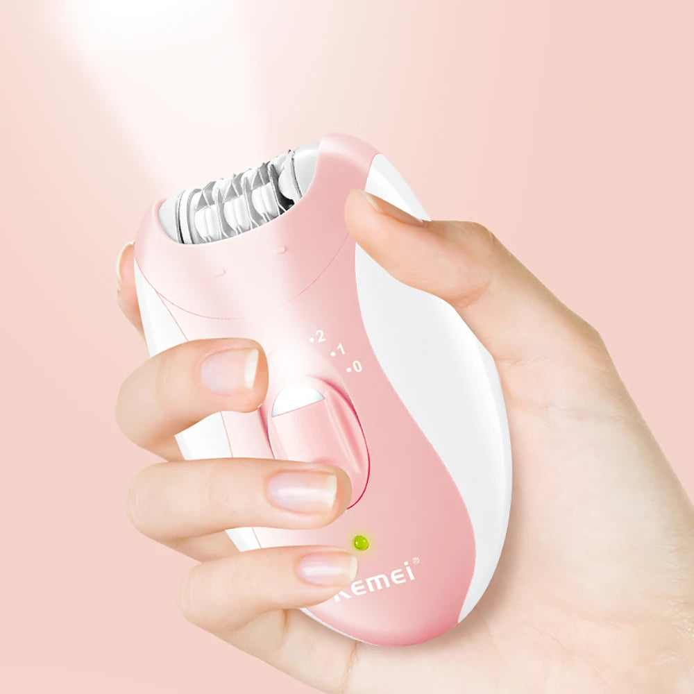 Kemei KM-189B Rechargeable Epilator for Men & Women 2 Speeds
