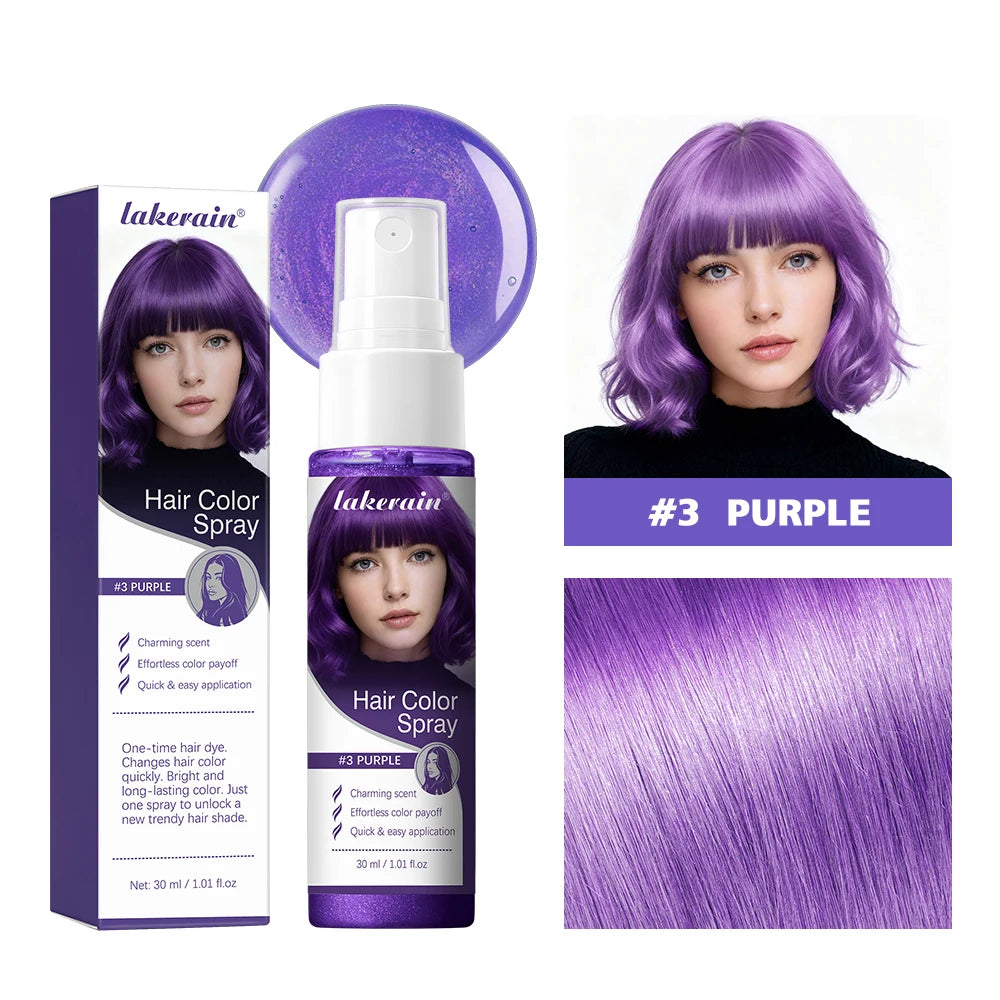 Washable Temporary Hair Color Spray – Instant DIY Hair Dye