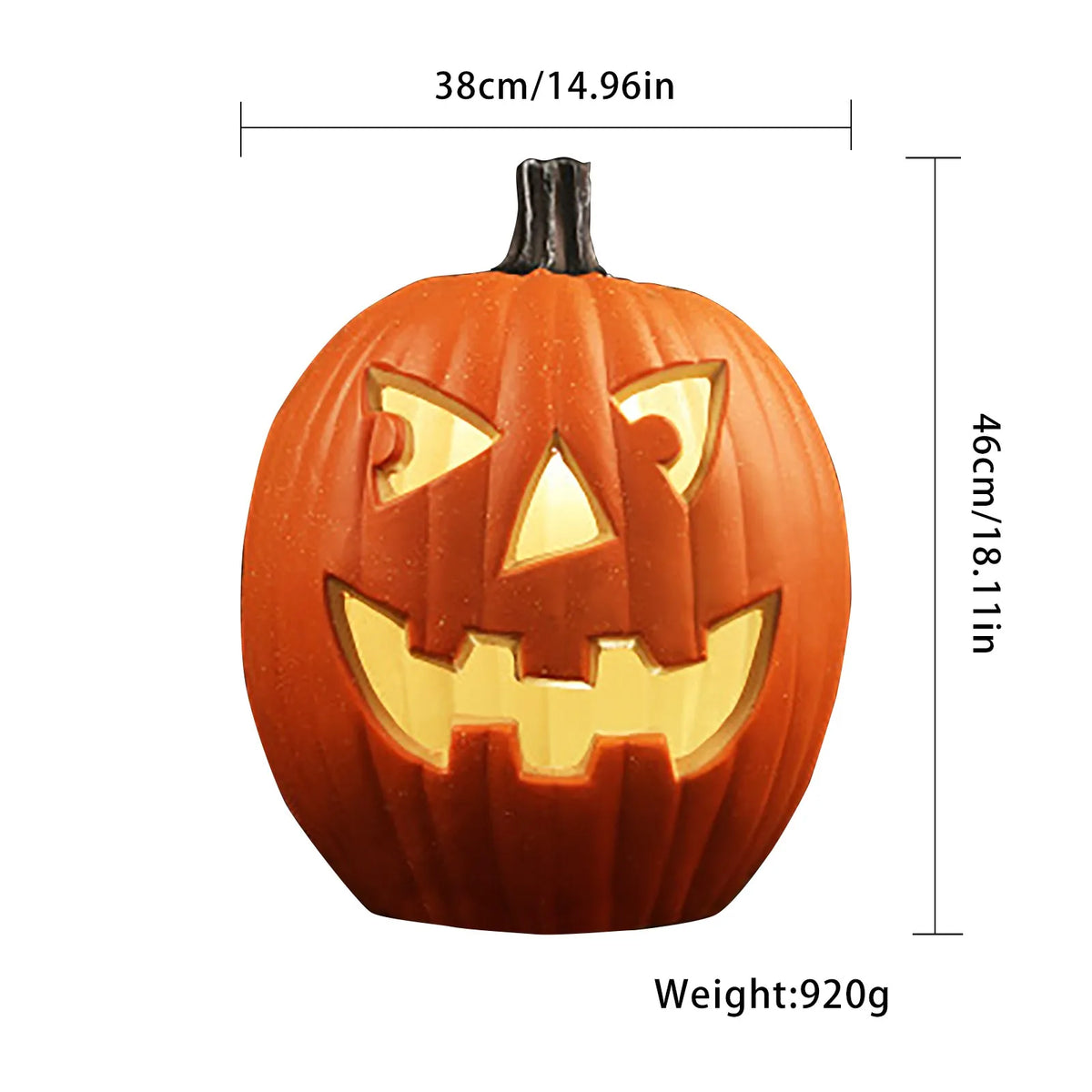 Halloween LED Pumpkin Light – Jack O' Lantern Lamp Decor