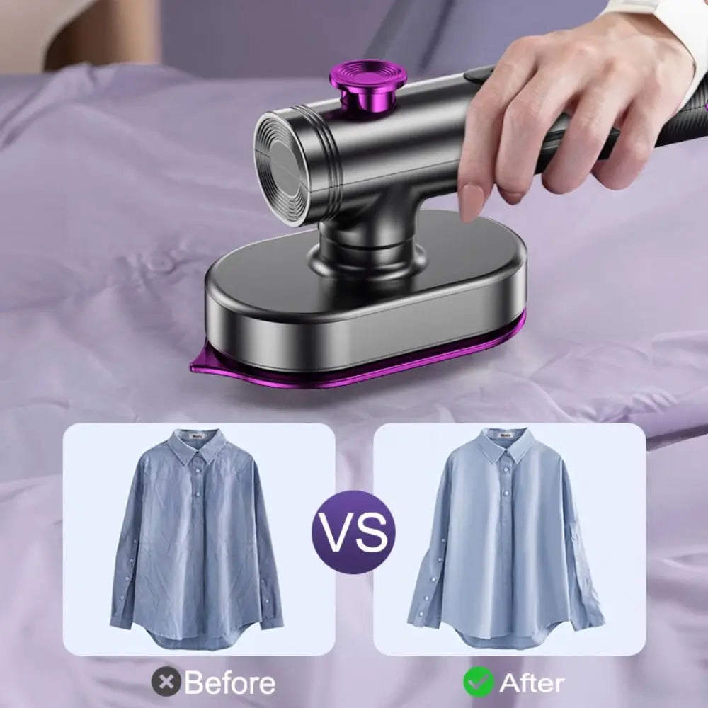 VIBE Mini Handheld Garment Steamer – 360° Rotation Anti-Scald
