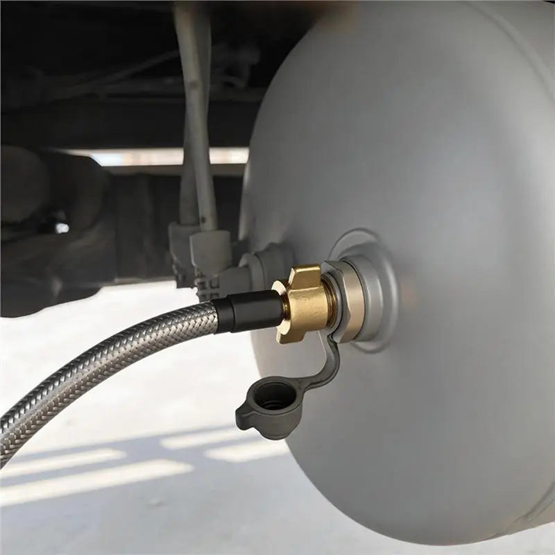 Truck Air Reservoir Take-Off Hose 1M M16 Self-Locking Quick-Connect