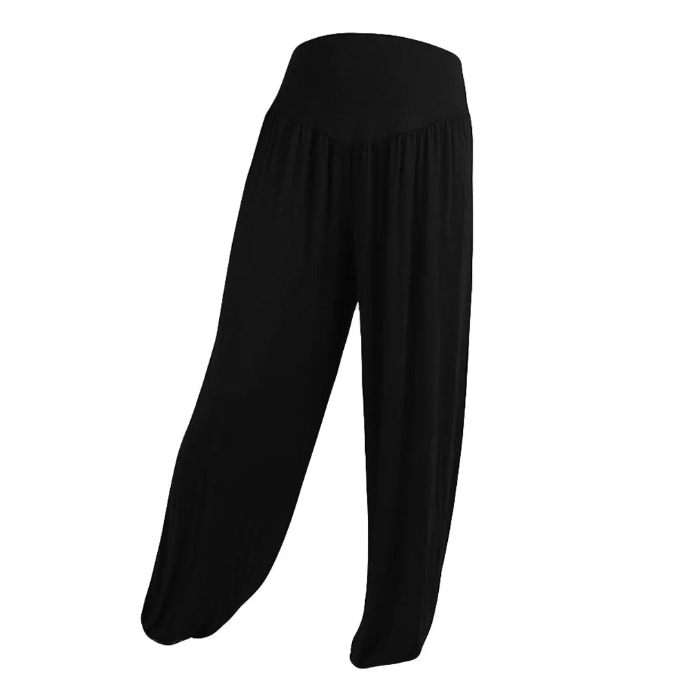 Women's Loose Harem Yoga Pants – High Waist Dance Trousers